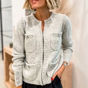 J. Crew Gray Women's Cardigan Sweater